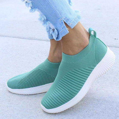 Image of Flat Casual Tennis Knitted Shoes