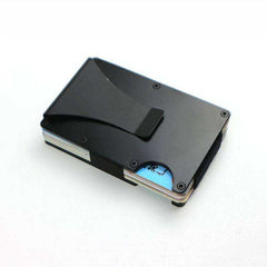 Unisex Wallet Blocking Portable ID Card Holder Clip