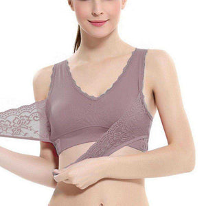 New Seamless Push Up Vest Lace Bra