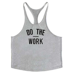 Men Anime Bodybuilding Cotton Stringer Tank Tops