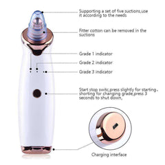 Electric Cleanser Facial Blackhead Remover Vacuum Suction