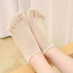 1 Pair Cotton Five-Finger Women Colorful Toe Socks