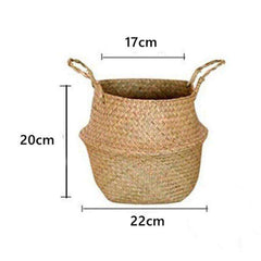 Handmade Seagrass Plant Pot Basket