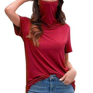 Turtleneck Short Sleeve T-Shirt