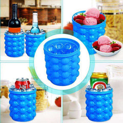 Portable Space Saving Ice Cube Maker Tray Cylinder