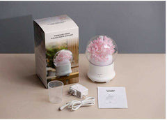 New Aesthetic Nature Flower Aromatic Diffuser With 7 LED Light Cool Mist Humidifier