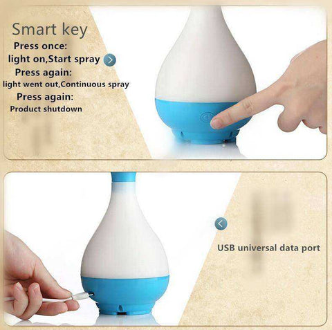 Image of Unique Bottle Diffuser Aromatherapy Humidifier Mini Ultrasound Atomizer