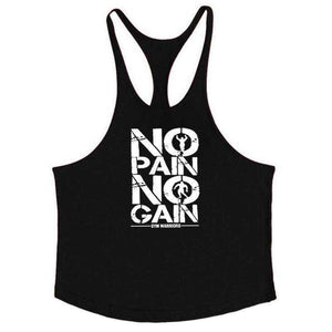 No Pain No Gain Aesthetic Bodybuilding Stringer Tank Top
