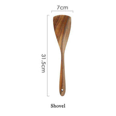 Teak Natural Wood Tableware Kitchen Tool Set