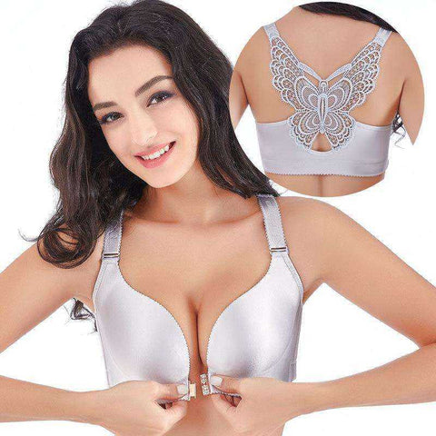 Image of Beautiful Butterfly Front Closure Aesthetic Bra