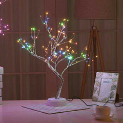 LED Night Light Mini Christmas Tree Copper Wire Garland Lamp