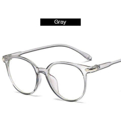 Anti Blue Light Eyeglasses Frame Vintage Round Clear Lens