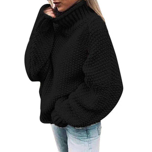 Knitted Turtleneck Women Sweater
