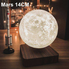 Creative 3D Magnetic Levitation Moon Saturn Night Light Rotating Led Lamp