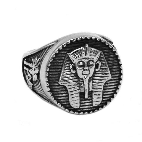 Image of Egyptian Amulet Ring Stainless Steel