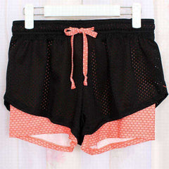 Women Yoga Short Leggins  Mesh Breathable