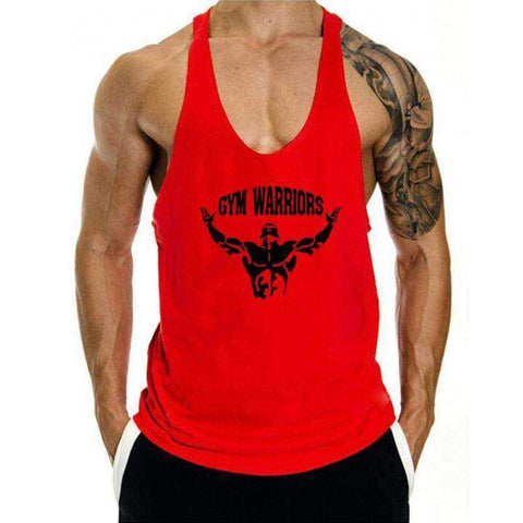 Mens Gym Fitness Clothing Workout Cotton Sleeveless Stringer