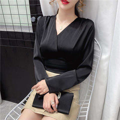 Fashion Design V-neck Long Sleeve