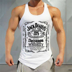 Gym Tank Top Men Letter Printing Faith Shirt
