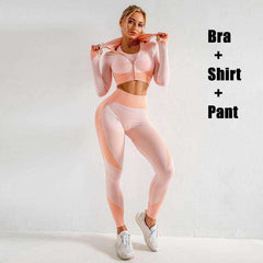 New Women's Sportwear Yoga Fitness Sets Clothing