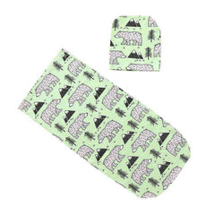 Baby Swaddle Blanket & Cap Newborn Cocoon Wrap