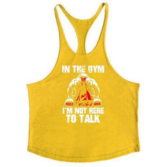 Men Anime Bodybuilding Cotton Stringer Tank Tops