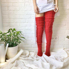 Women Warm Thigh Winter Knee Socks
