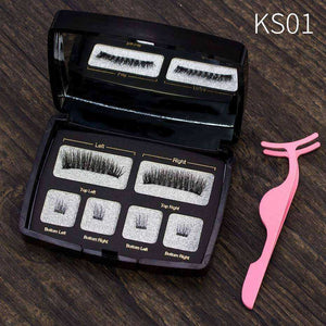 4 Pieces Comfortable Magnetic Natural False Eyelashes