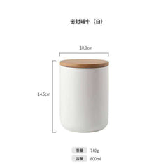 260ML/800ML/1000ML Sealed Ceramic Kitchen Storage Jar