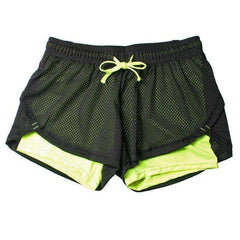 Women Yoga Short Leggins  Mesh Breathable