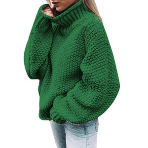 Knitted Turtleneck Women Sweater