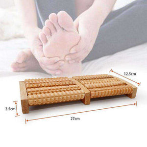 5 Raw Wooden Foot Roller Massage Reflexology