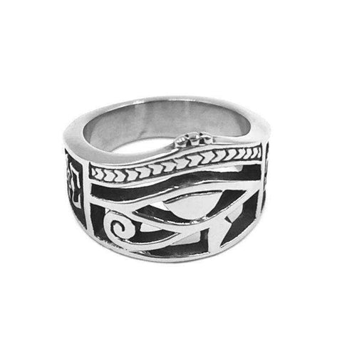 Image of Egyptian Amulet Ring Stainless Steel