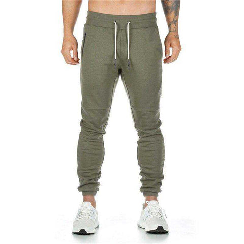 Image of Men Gyms Workout Fitness Cotton Pants