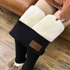 Women's Thick Winter Velvet Wool Pants