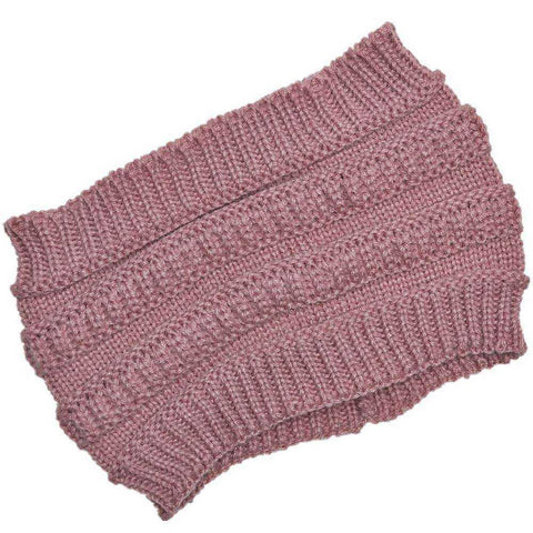 Image of Winter Knitted Ponytail Beanies
