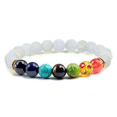 Natural Stone Tiger Eye 7 Chakra Bracelets