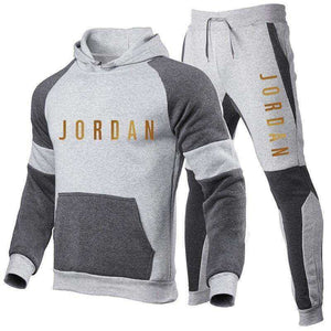 High Quality Tracksuit Men Hooded Sweatshirt+Pants Pullover Sets