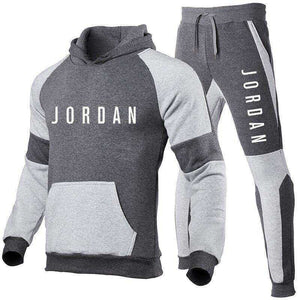 High Quality Tracksuit Men Hooded Sweatshirt+Pants Pullover Sets