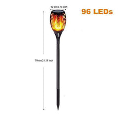 Outdoor Waterproof  Flame Garden Courtyard Balcony LED Solar Lights