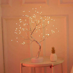 LED Night Light Mini Christmas Tree Copper Wire Garland Lamp