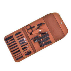 New 16 in 1 Unisex Manicure Pedicure Kit Stainless Steel With Travel Case