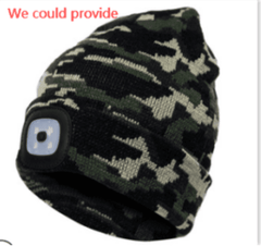 Unisex LED Lighted Knitted Beanie Cap Warm Winter