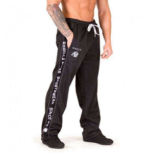 Mens New Fashion Fitness Workout Sport Loose Striped Sweatpants Joggers