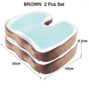 46*36 U Shape Silicone Gel Cushion Memory Foam Pillow