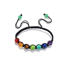 7 Chakra Awakening Healing Lavastone Crystal Bracelet