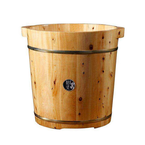 Image of Thickened Eco-friendly Solid Wood Detox Foot Bath Bucket