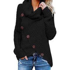 Women Turtleneck Knited Autumn Winter Oversize Loose Sweater