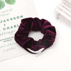 New Velvet Tencel Zipper Pocket Hairband Elastic  Accessories