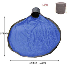 Kids Large Waterproof Play Mat Toy Clean-up Basket Storage